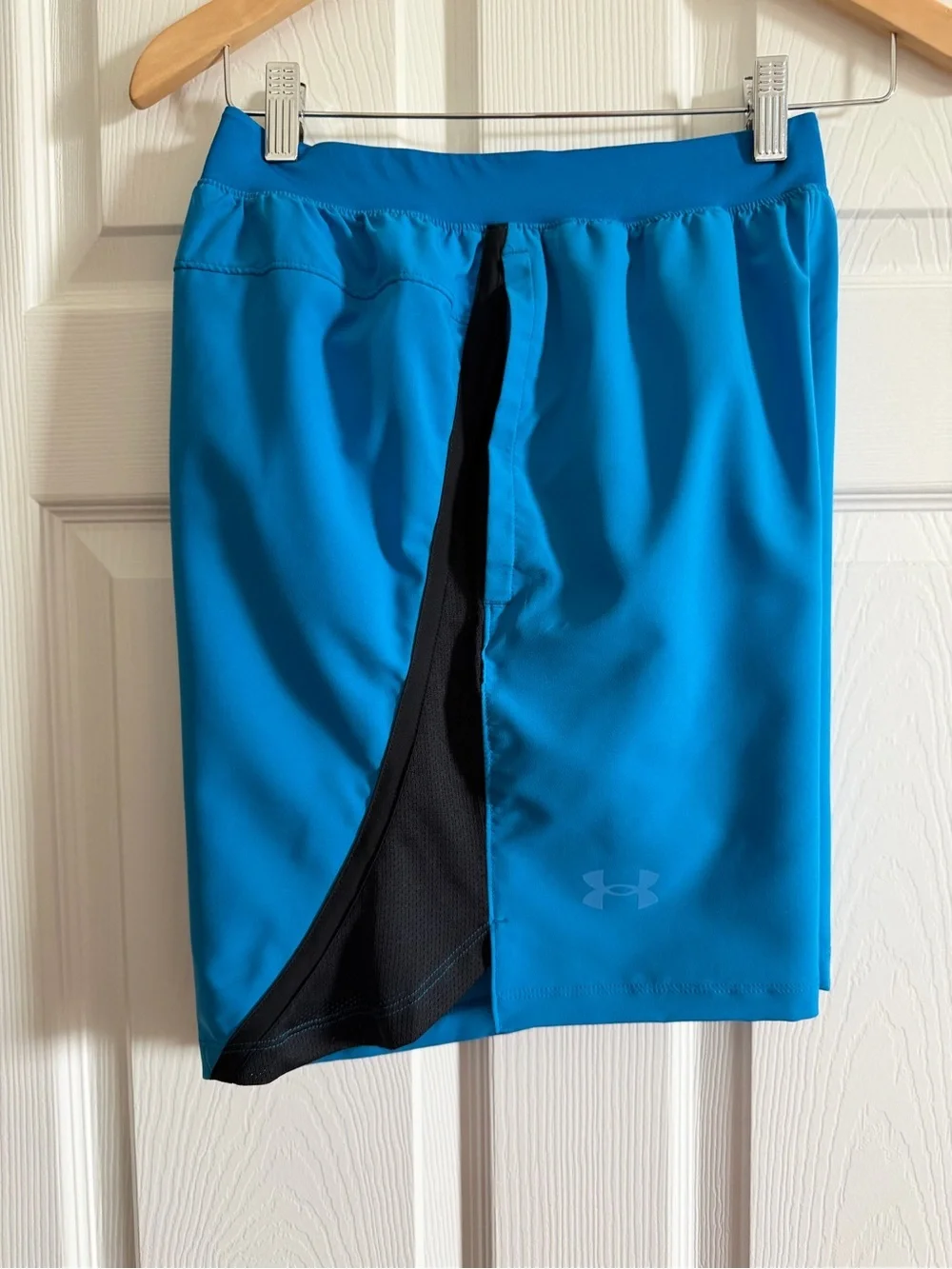NWT Under Armour Teal Blue Athletic Shorts with Black Panels